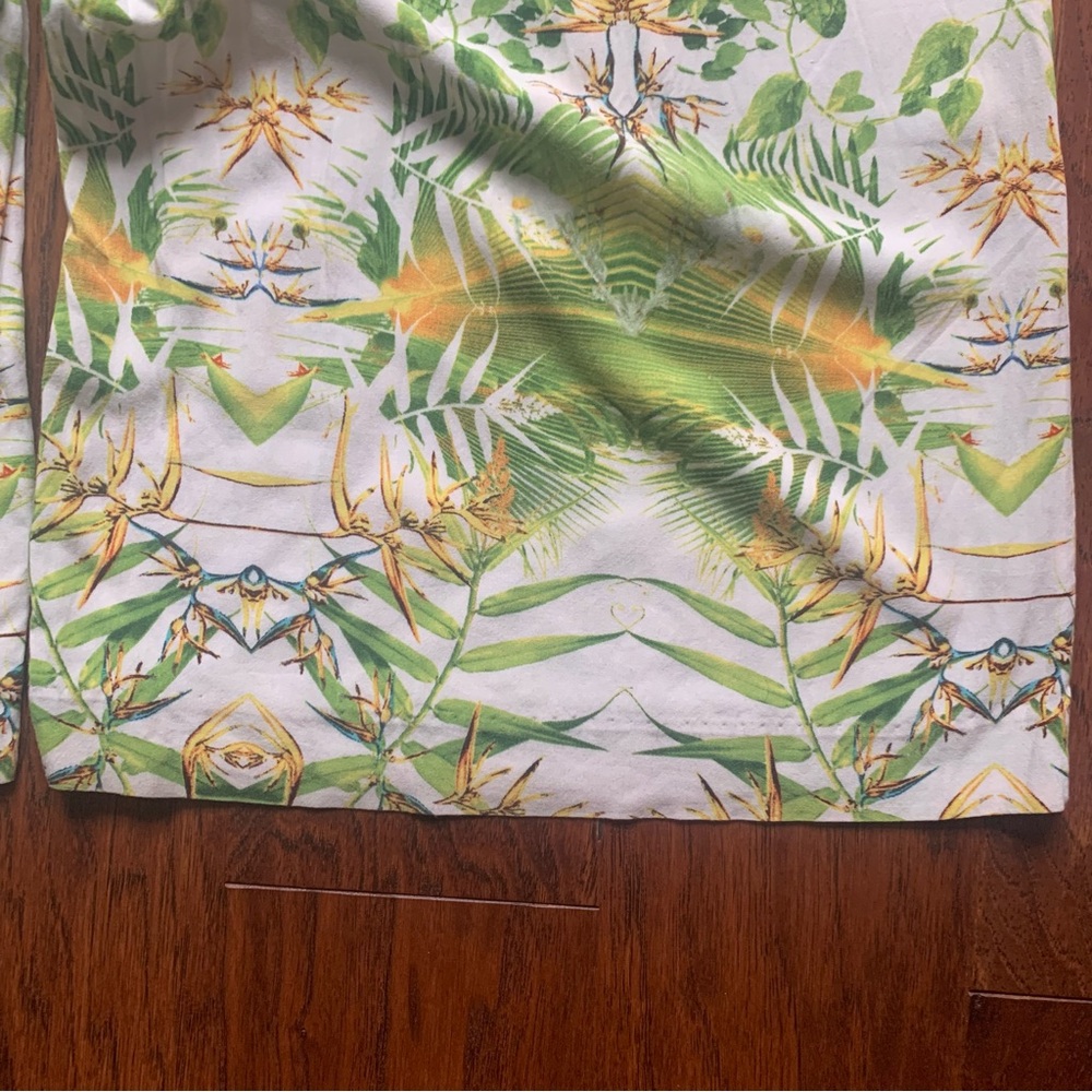 ISO Dalia Collection Mirrored Tropics Flowy Wide Leg Pant - Size 8 - Picture 9 of 11